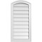 Ekena Millwork Arch Top Surface Mount PVC Gable Vent: Functional, w/ 2"W x 1-1/2"P Brickmould Frame, 16"W x 32"H GVPAR16X3202SF - alternate 1